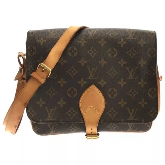 100% Authentic LOUIS VUITTON Cartouchiere GM Monogram Shoulder Bag 352-060824 - Picture 1 of 14